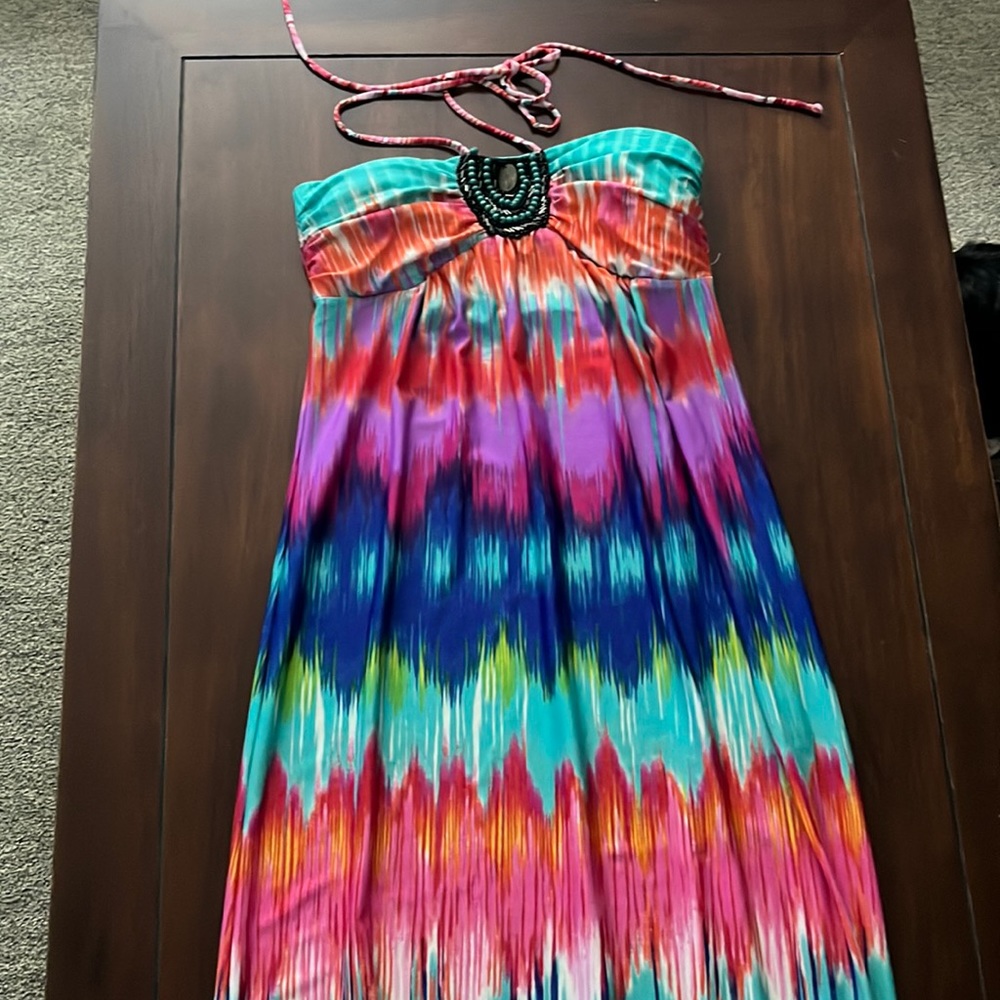 Colorful maxi dress. Perfect beach dress